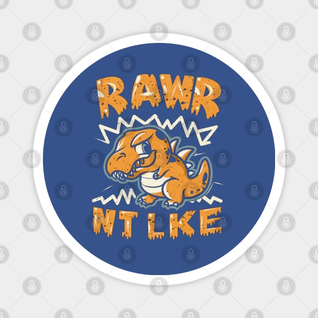 T rex Rawr Magnet by Ridzdesign